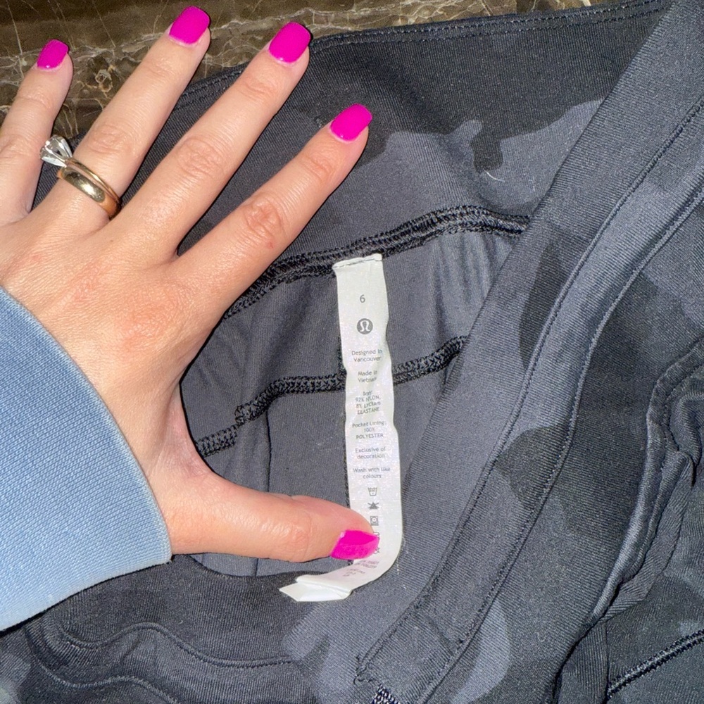 Lululemon Black Camo Leggings